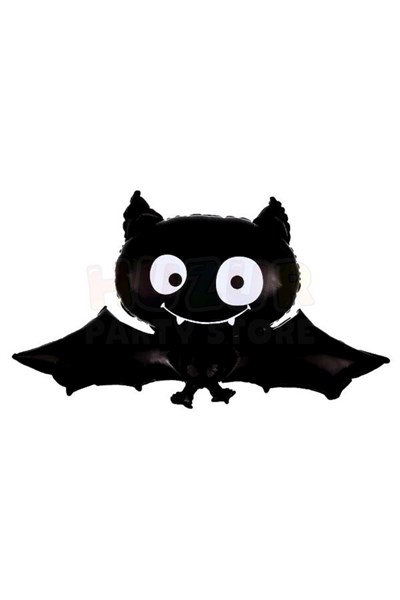 Siyah Yarasa Folyo Balon 60x72 Cm Halloween Partisi Cadılar Bayramı Dekoratif Balon Helyuma Uyumlu