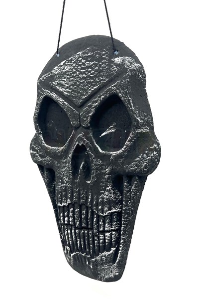 Strafor Kuru Kafa Dekor Eskitme Siyah Renk Asma İpli 37x23 Cm Halloween Cadılar Bayramı Parti Dekoru