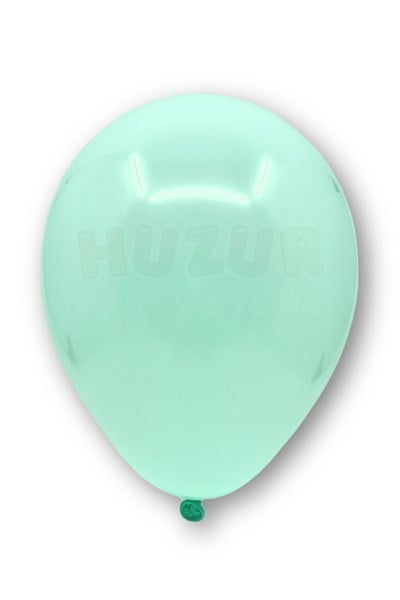 Su Yeşili Makaron Balon 10 Adet 30 Cm Pastel Rengi Parti Balonu Soft Renk Doğum Günü Partisi Konsept