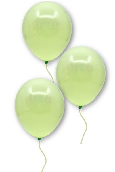Yeşil Makaron Balon 10 Adet 30 Cm Pastel Rengi Parti Balonu Soft Renk Doğum Günü Partisi Konsepti