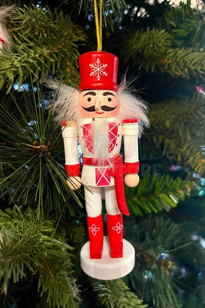 Yılbaşı Ağacına Asılan Fındıkkıran 5li 13 Cm Kurşun Asker Nutcracker Yılbaşı Yeni Yıl Dekoru
