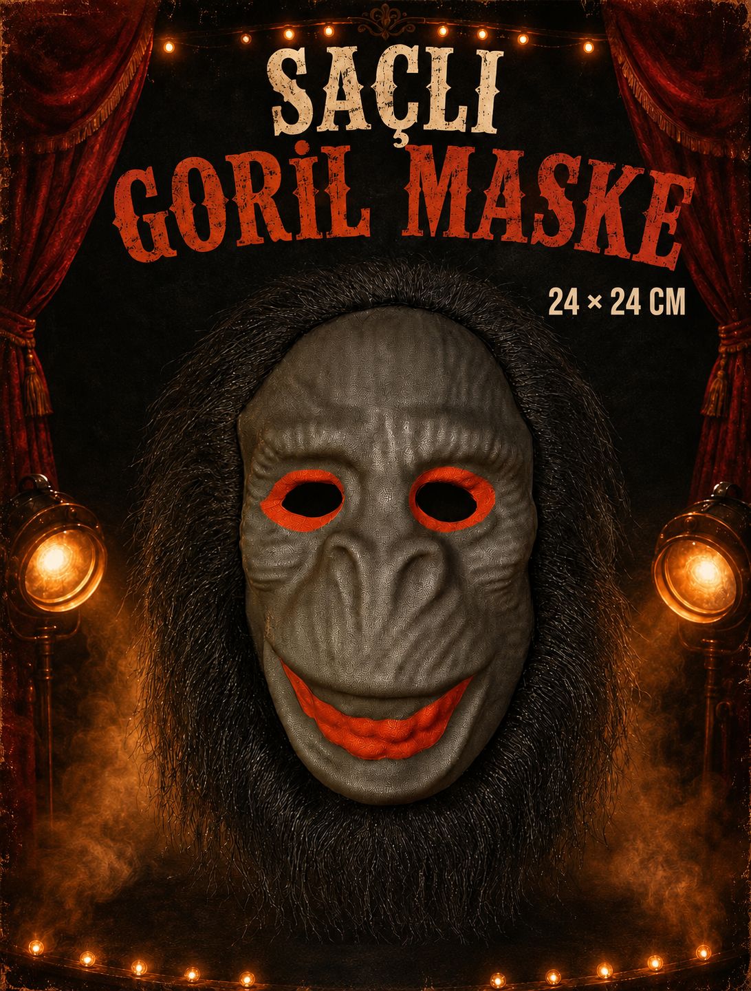 Saçlı Goril Maske