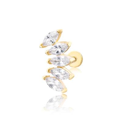 14 Ayar markiz kesim piercing