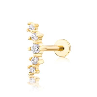 14 Ayar taşlı piercing
