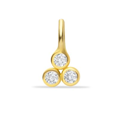 14 Ayar üç noktalı charm