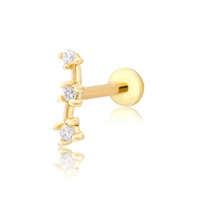 14 Ayar yıldız ttakımı piercing