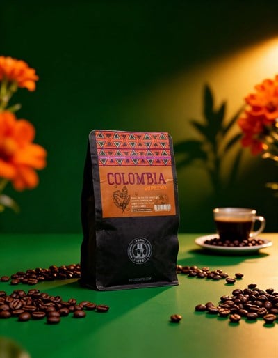 Colombia Supremo Filter Coffee Beans 250 Gr – Medium Roast %100 Arabica