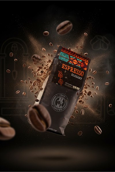 Espresso Elegant Coffee Beans 1 Kg – Dark Roast %100 Arabica