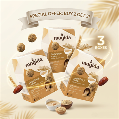 Mogida Sugar-Free Natural Date Energy Balls – 150g Box (10 Pieces) Buy 2 Get 3