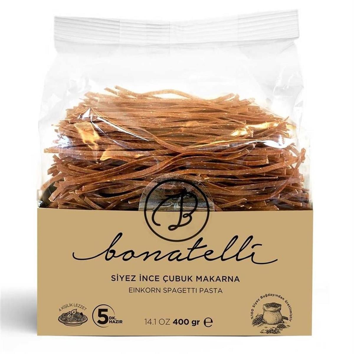 BONATELLI SIYEZ INCE CUBUK MAKARNA 400 GR