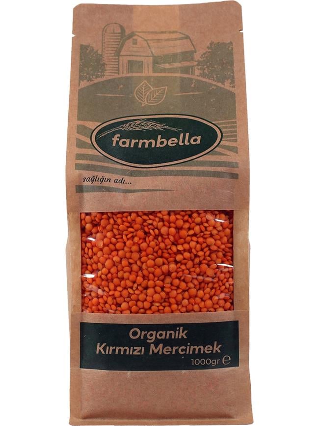 FARMBELLA ORG. KIRMIZI MERCIMEK 1000GR