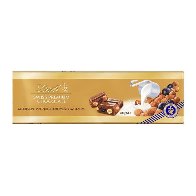 LINDT CLASSIK RAISIN HAZELNUT 300 GR