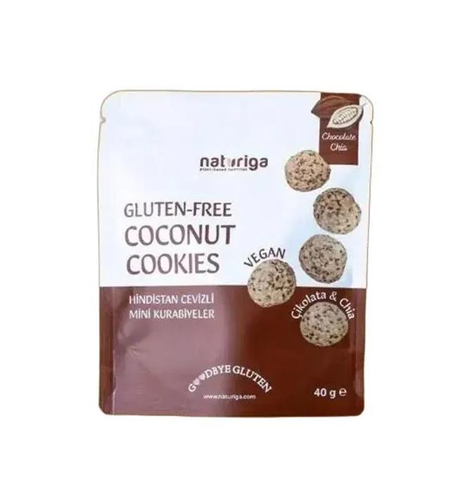 NATURIGA GLUTENSIZ MINI CIKOLATALI KURABIYE 40GR