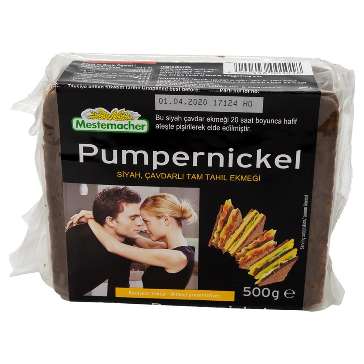 PUMPERNICKEL EKMEK 500GR