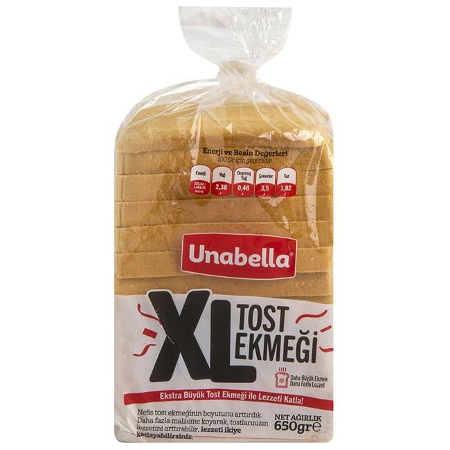UNABELLA XL TOST EKMEGI 650 GR