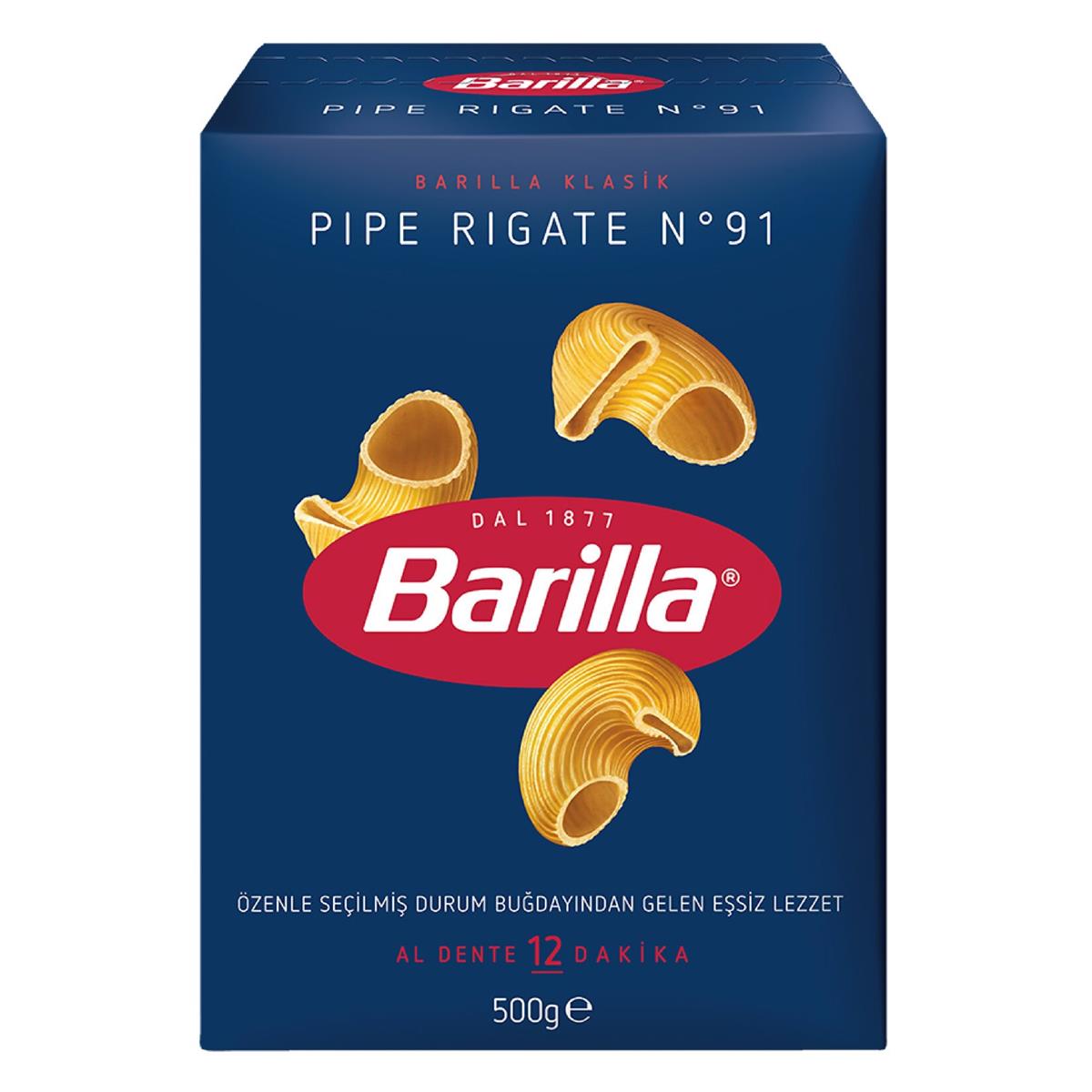 BARILLA PIPE RIGATTE MANTI 500 GR