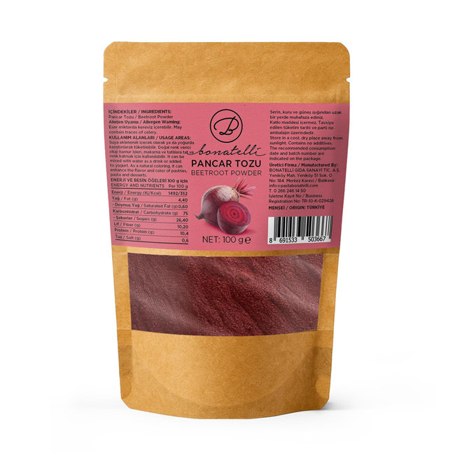 BONATELLI PANCAR TOZU 100G