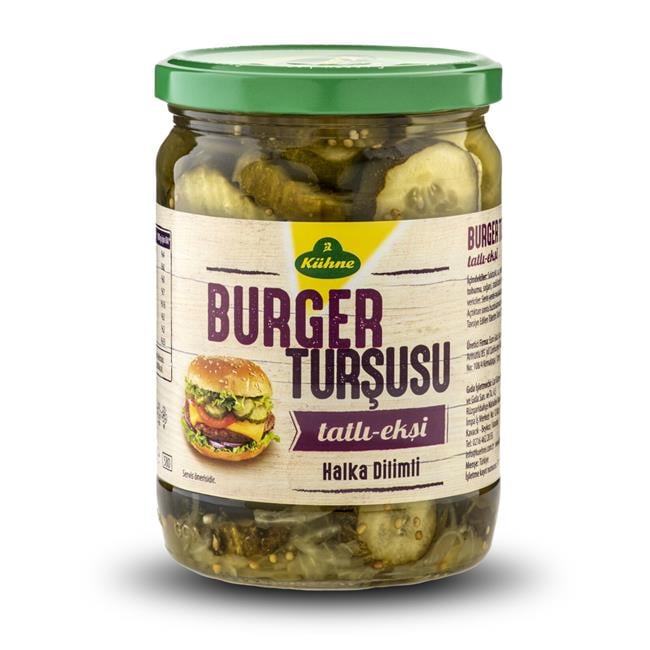 KUHNE HALKA DILIMLI BURGER TURSU 580ML