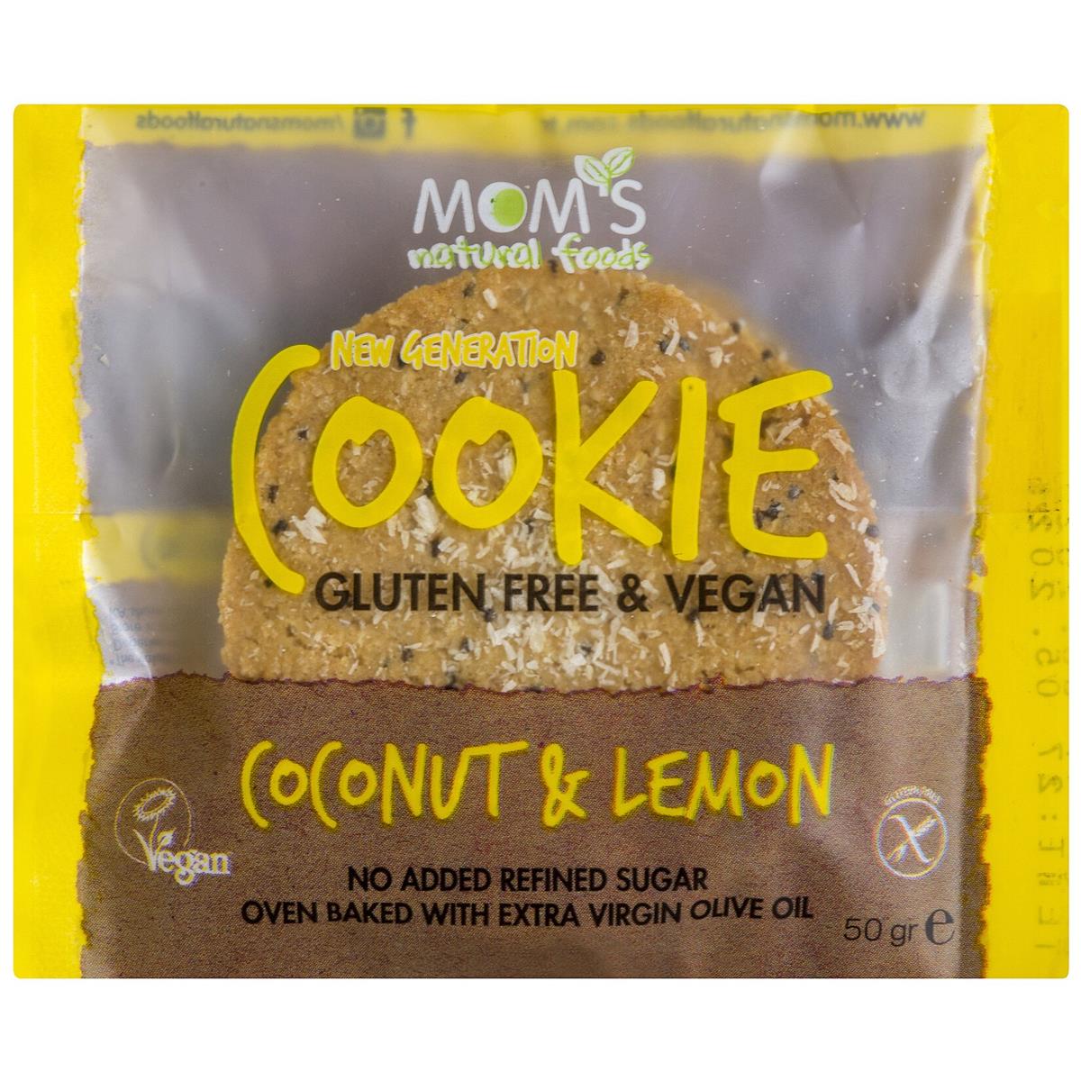 MOMS COOKIE COCONUT&LIMON 50 GR