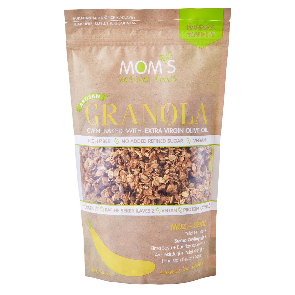 MOMS GRANOLA MUZ CEVIZI 360 GR
