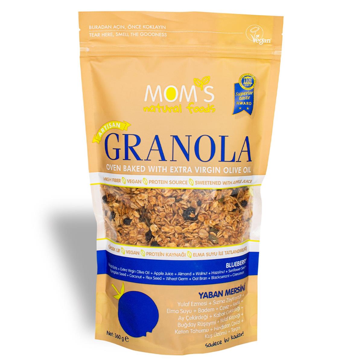 MOMS GRANOLA YABAN MERSINI 360 GR