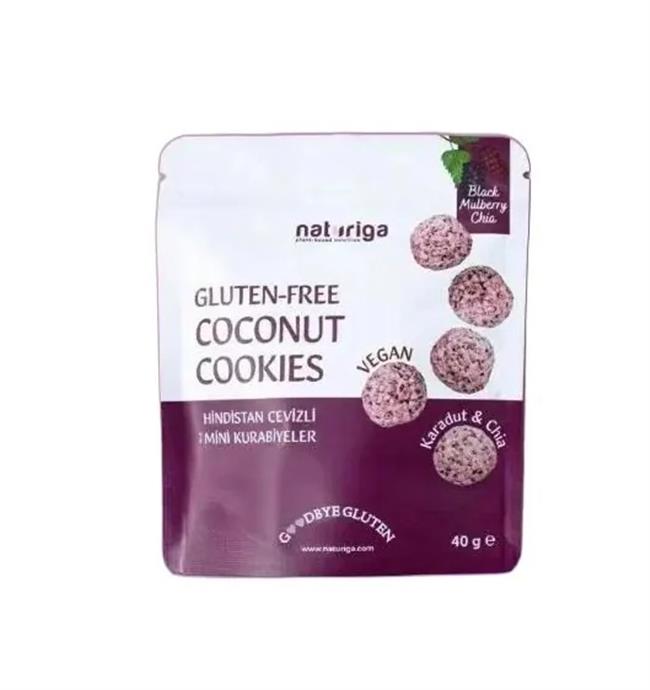 NATURIGA GLUTENSIZ MINI KARADUT KURABIYE 40GR