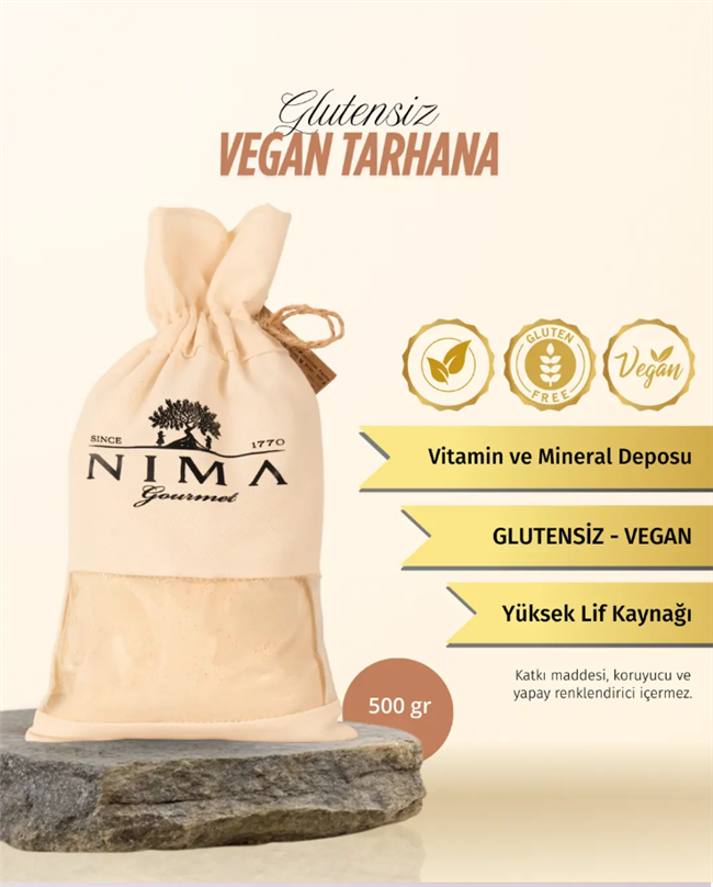 NIMA GLUTENSIZ VEGAN TARHANA 500 GR