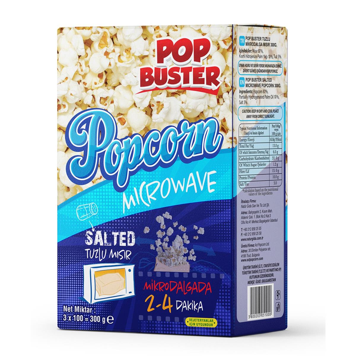 POP BUSTER MIK.DAL.MISIR 300 GR 3 LU