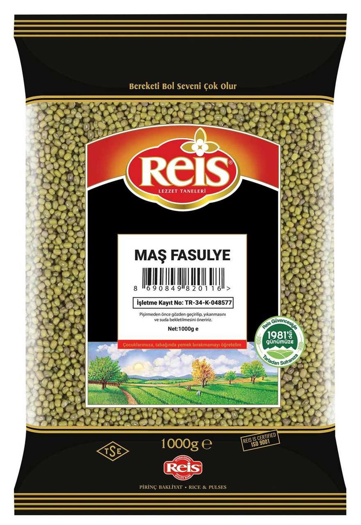 REIS MAS FASULYE 1000GR