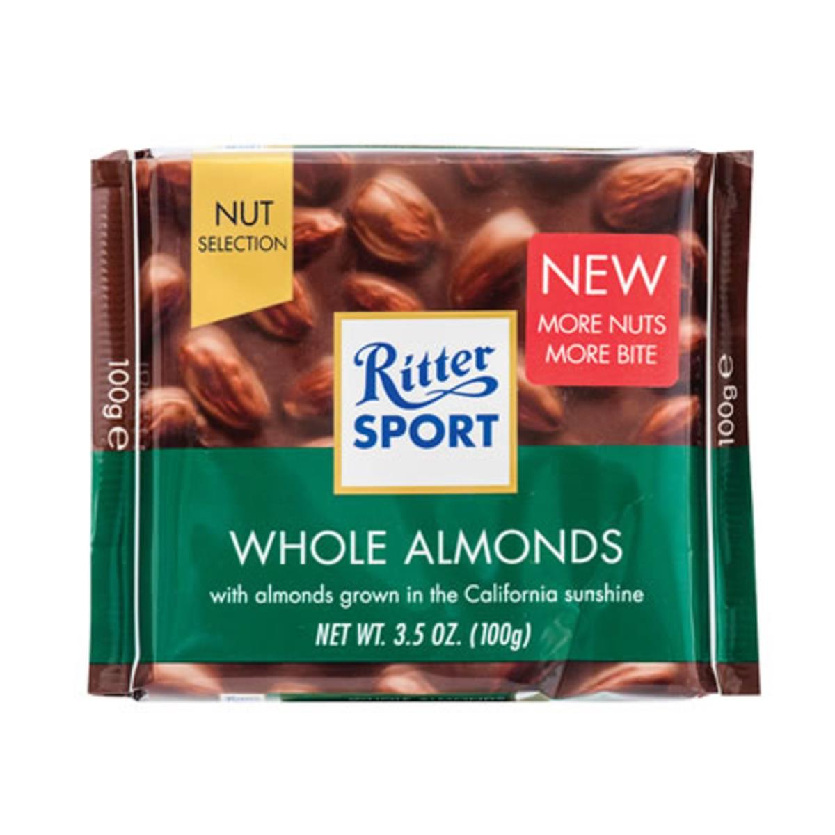 RITTER SPORT BUTUN BADEMLI SUTLU CIKOLATA 100 GR