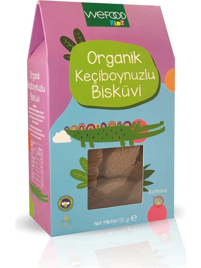 WEFOOD KIDS ORG KECIBOYNUZLI BISKUVI 55GR