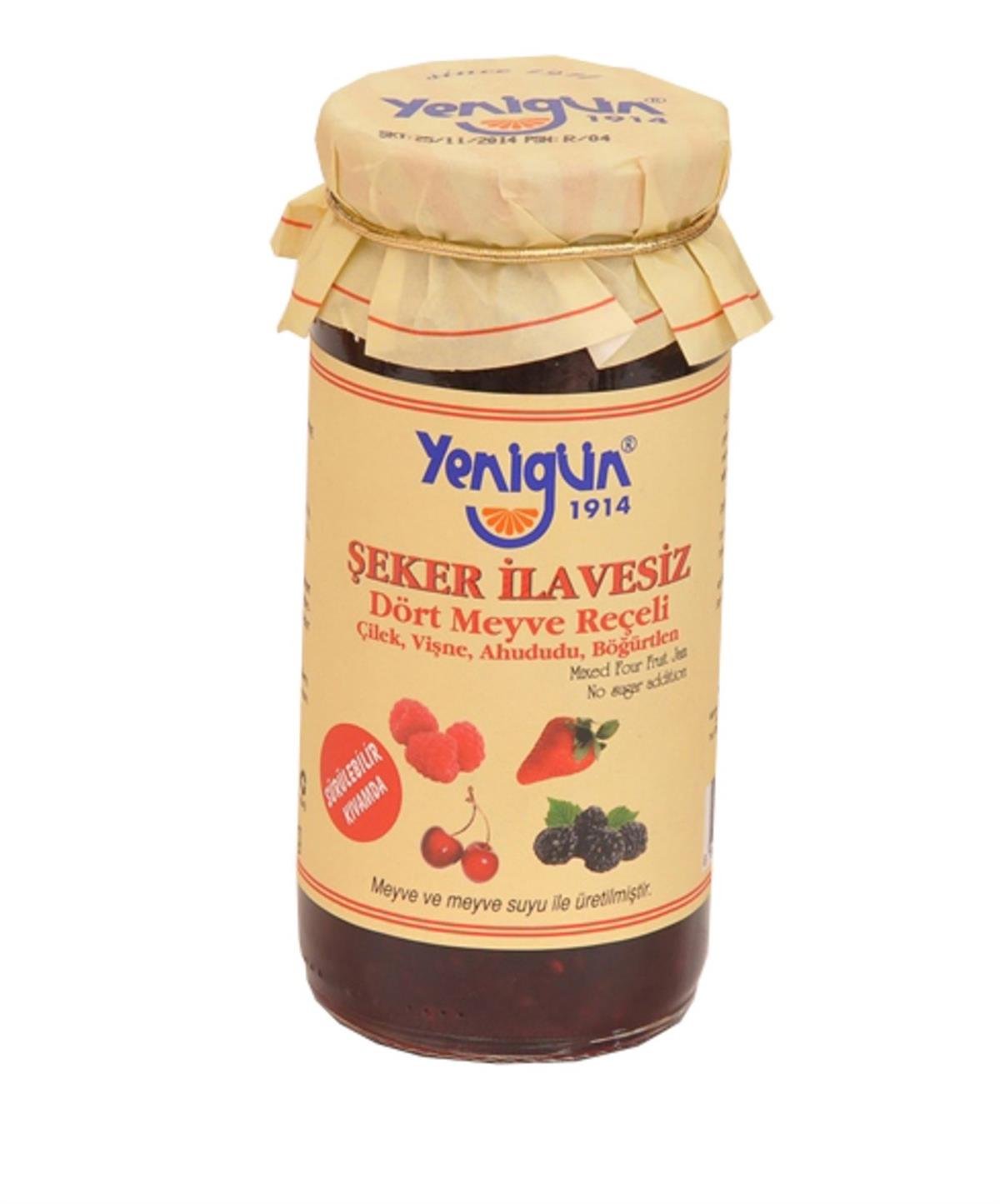 YENIGUN SEKERSIZ 4 MEYVE RECELI 290GR