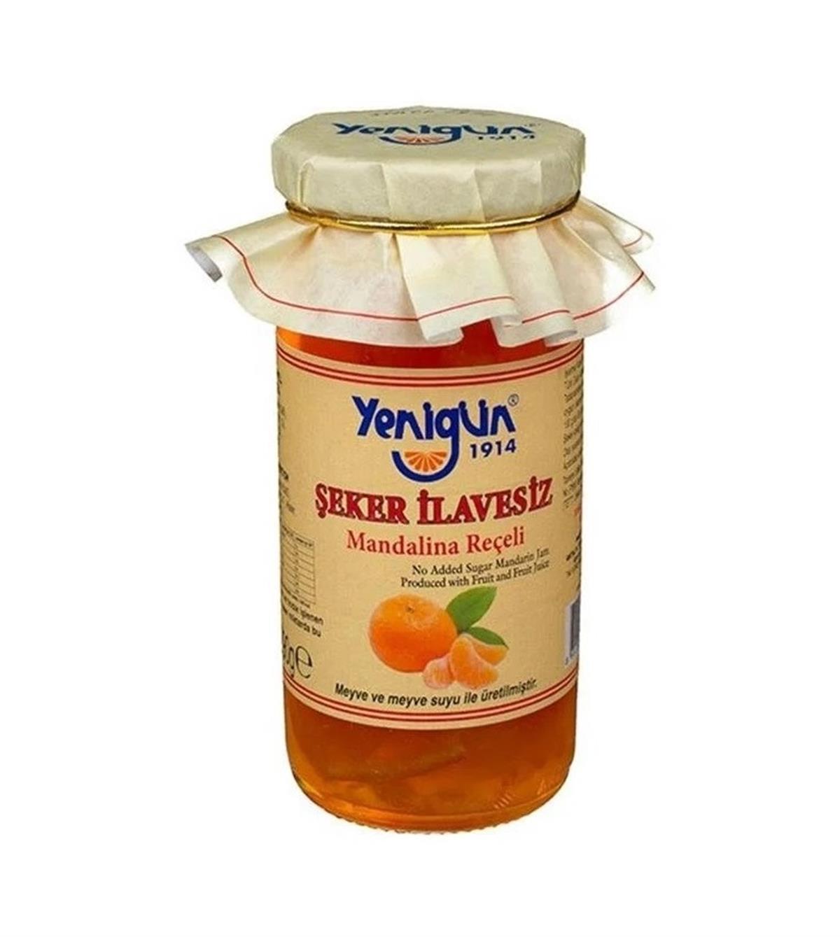 YENIGUN SEKERSIZ MANDALINA RECELI 290GR