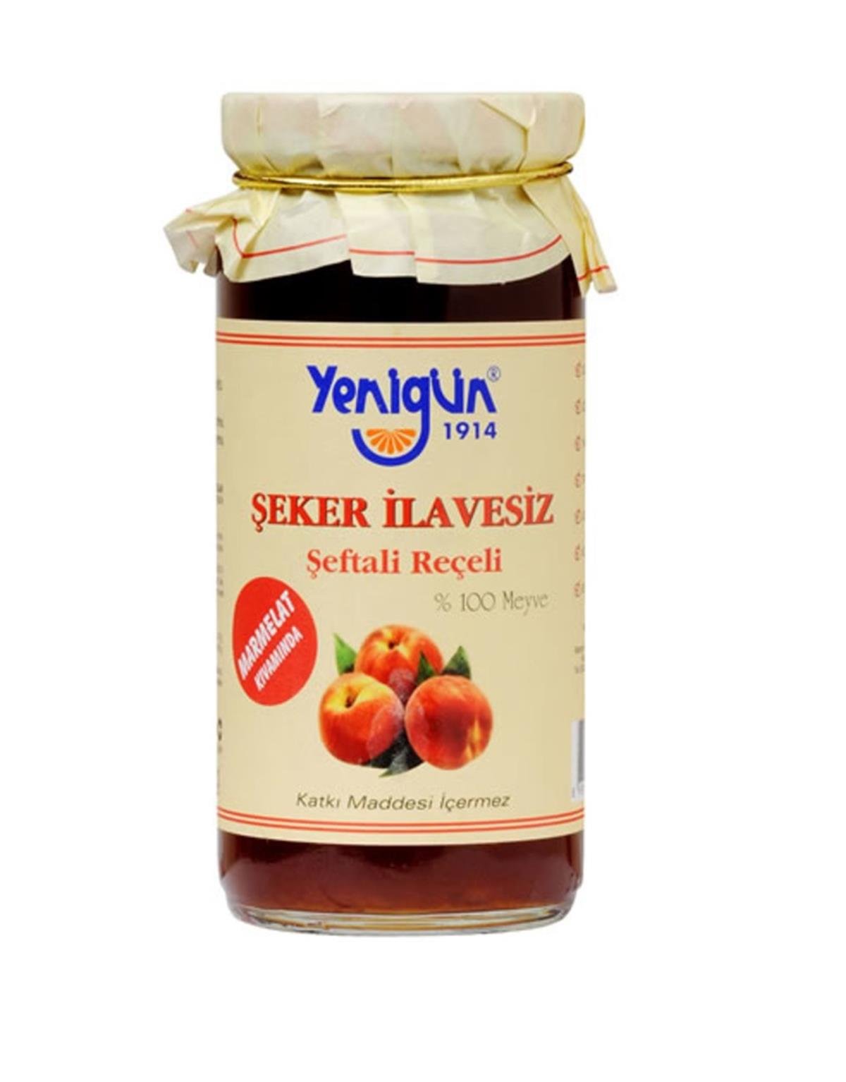 YENIGUN SEKERSIZ SEFTALI RECELI 290GR