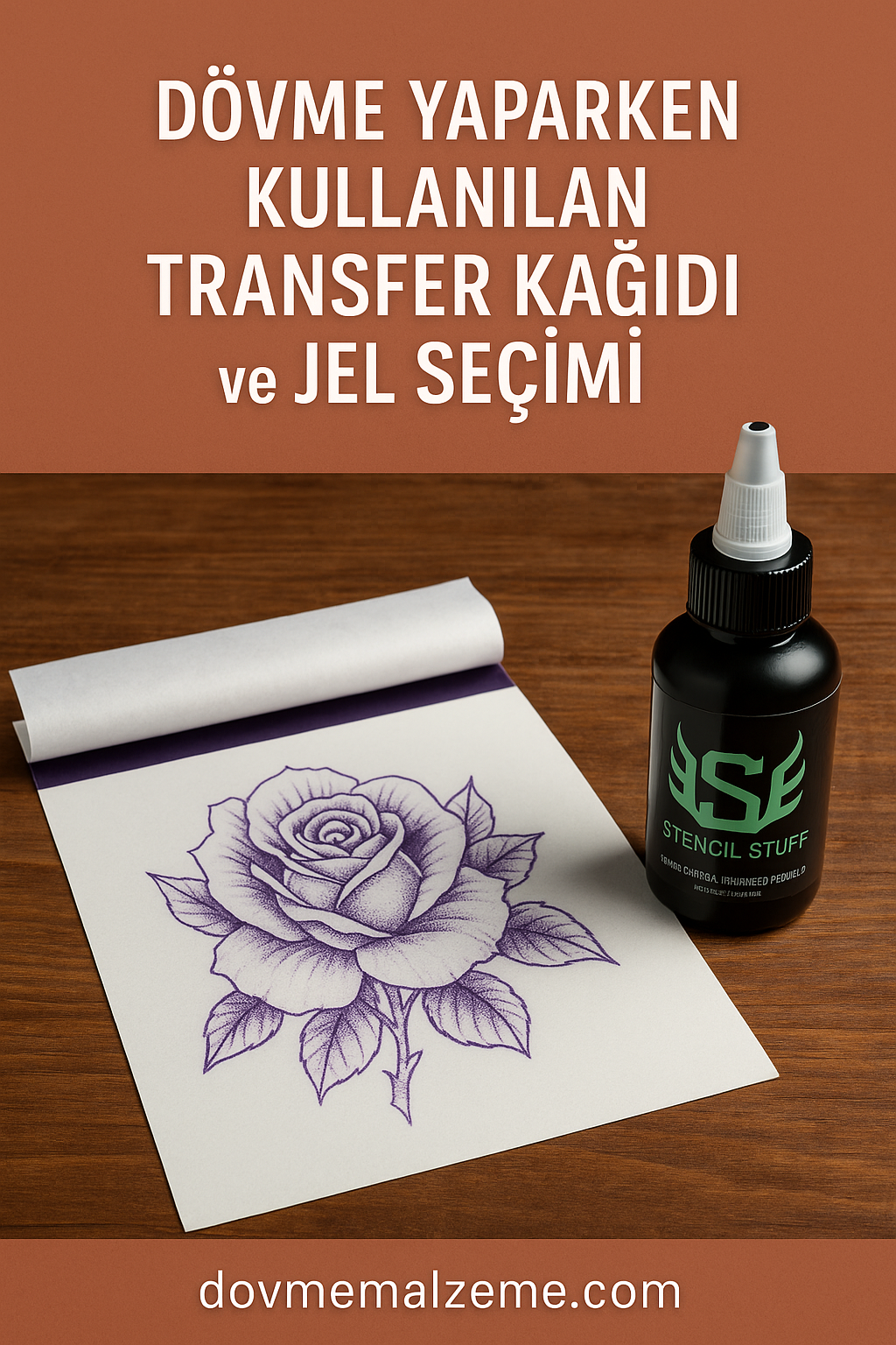 Dövme Yaparken Kullanılan Transfer Kağıdı ve Jel Seçimi