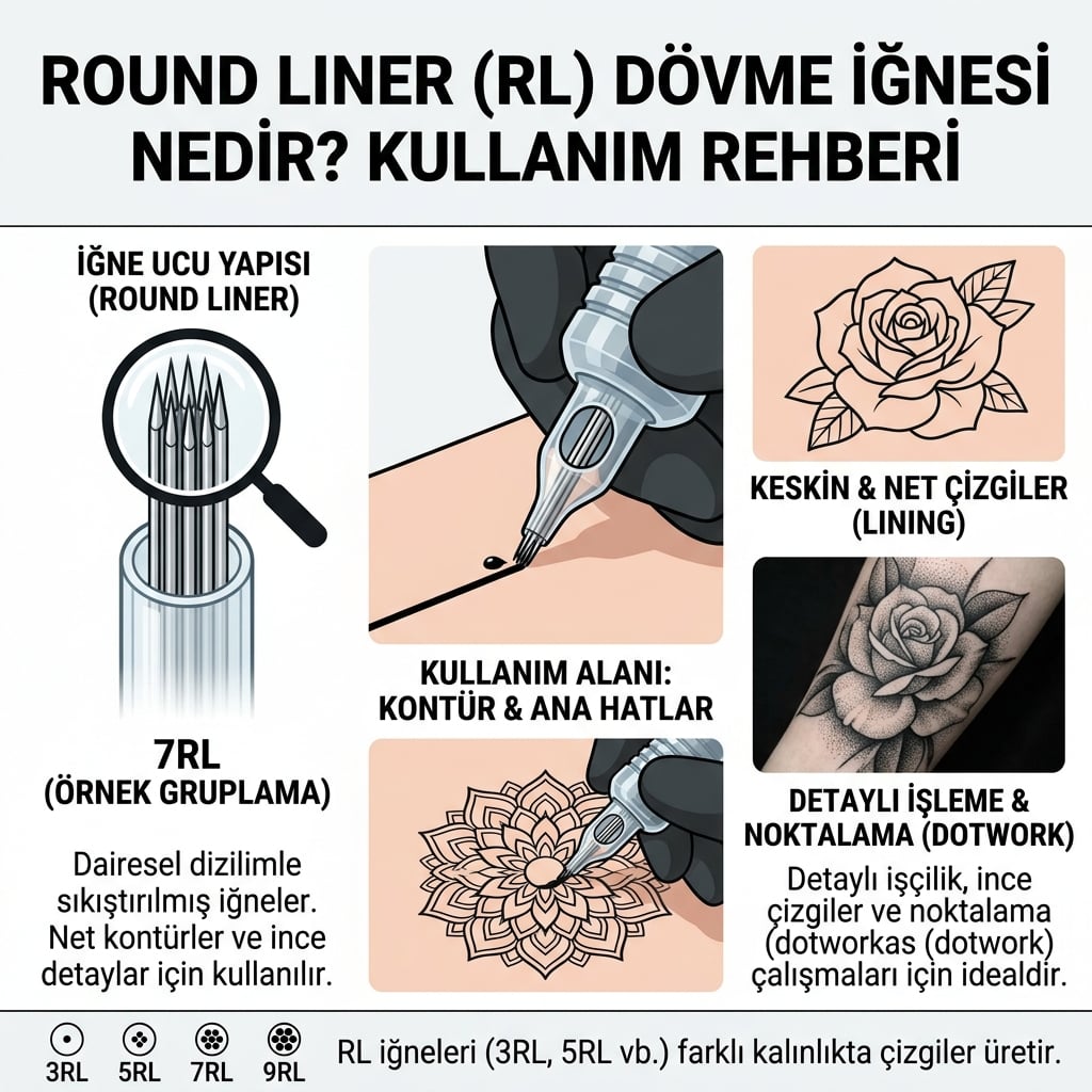 Round Liner İğne Nedir? RL Dövme İğnesi Rehberi