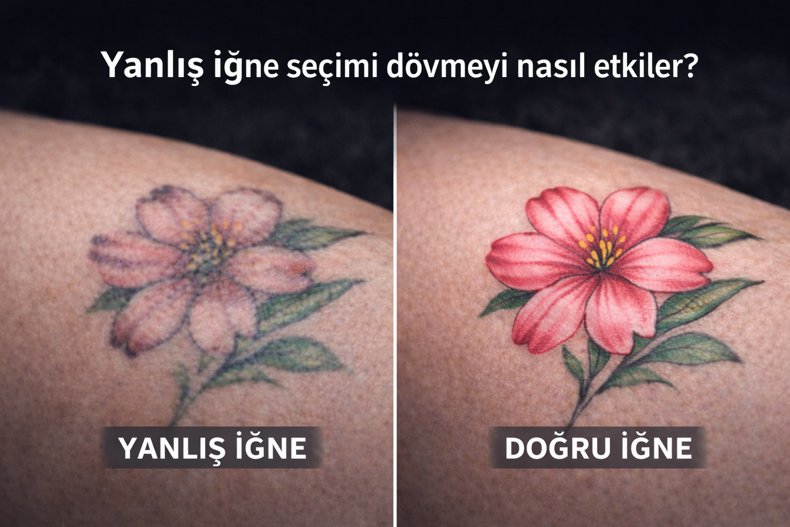 dogru igne, yanlıs igne