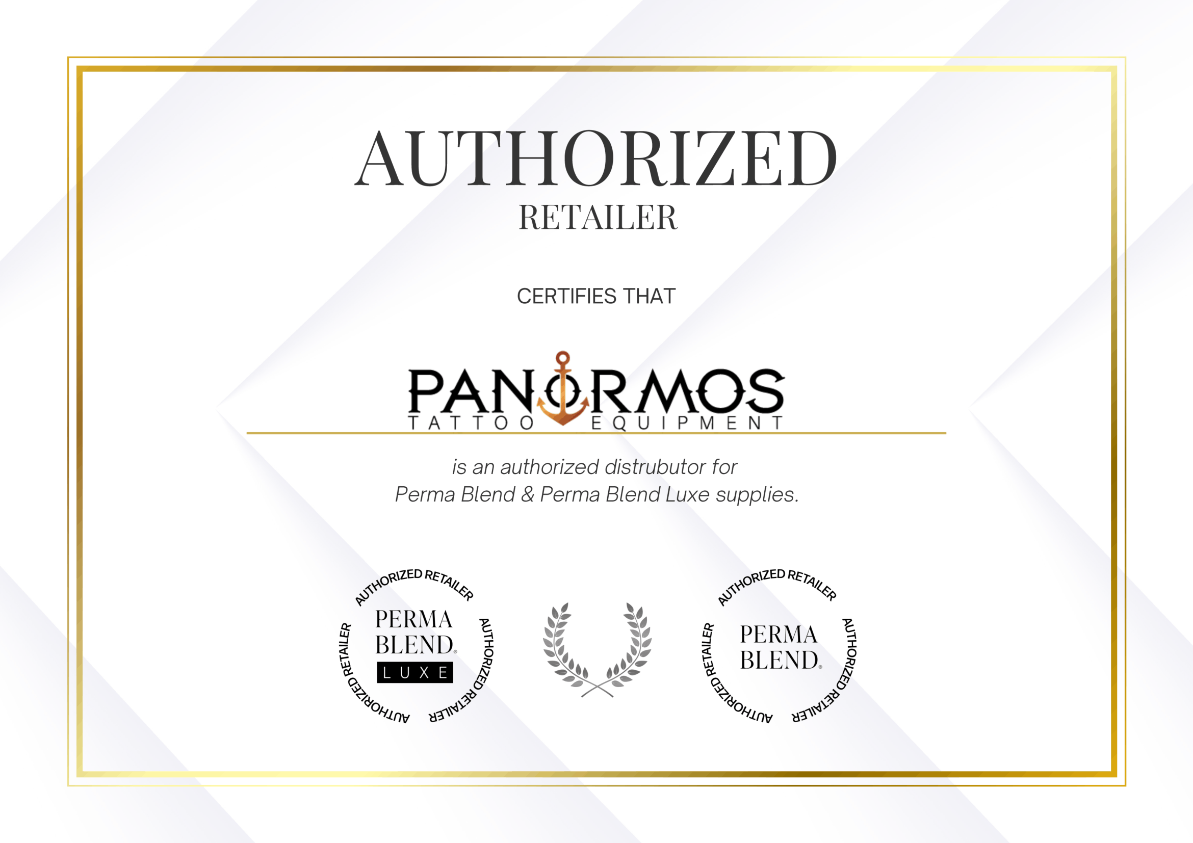 Perma Blend Distribütörlük Sertifikası