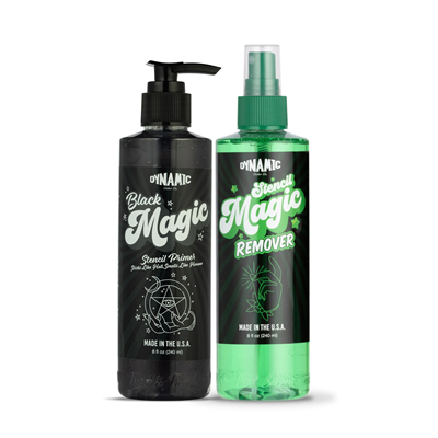 Dynamic Black Magic Stencil Set Dövme Transfer Jeli ve Remover Seti 8oz - 240ml