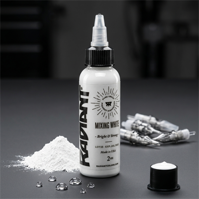 Radiant Colors Mixing White Beyaz Dövme Boyası 2oz - 60ml