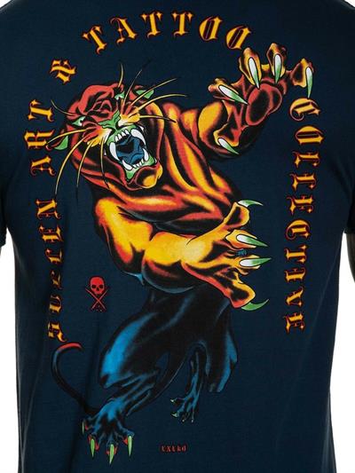 SULLEN T-SHIRT - PREMIUM TEE: ENEKO PANTHER - Majolica Blue