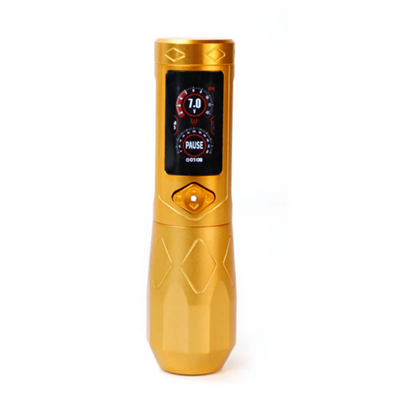 Ava GTR Adjustable Stroke Kablosuz Dövme Makinesi Gold
