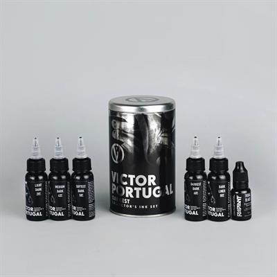 Victor Portugal Darkest Ink Set - Radiant Gölge Seti - 1oz/30ml