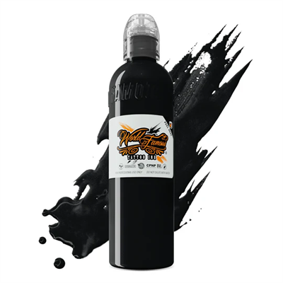 World Famous Tattoo Ink Master Mike Black Demon Set | Black & Grey Dövme Boyası Seti | 4×120ml (4oz)