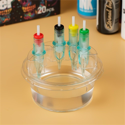 Plastik Dövme İğnesi Temizleme Standı 20’li