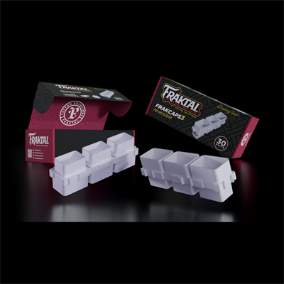 Fraktal Modüler 30lu Dövme Boyası Kabı Plastik - Frakcaps 3