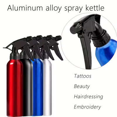 Sprey Temizleme Şişesi 300ml Siyah - Tattoo Bottle