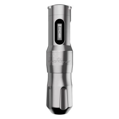 FK Irons One Adjust Gun Metal Ayarlanabilir Stroke 2.0-5.0mm Kablosuz Dövme Makinesi - Gümüş