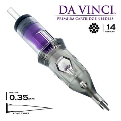 Bishop DaVinci V2 1214 RLLT 14RL Long Taper Kartuş Dövme İğnesi 20 Adet