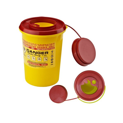 Tıbbi Atık Kutusu Sarı - 3 Litre